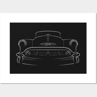 1953 Chevy Belair - front stencil, white Posters and Art